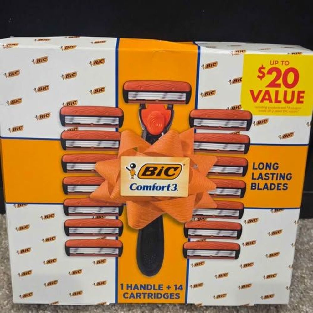 Bic razor box with 14 cartridges